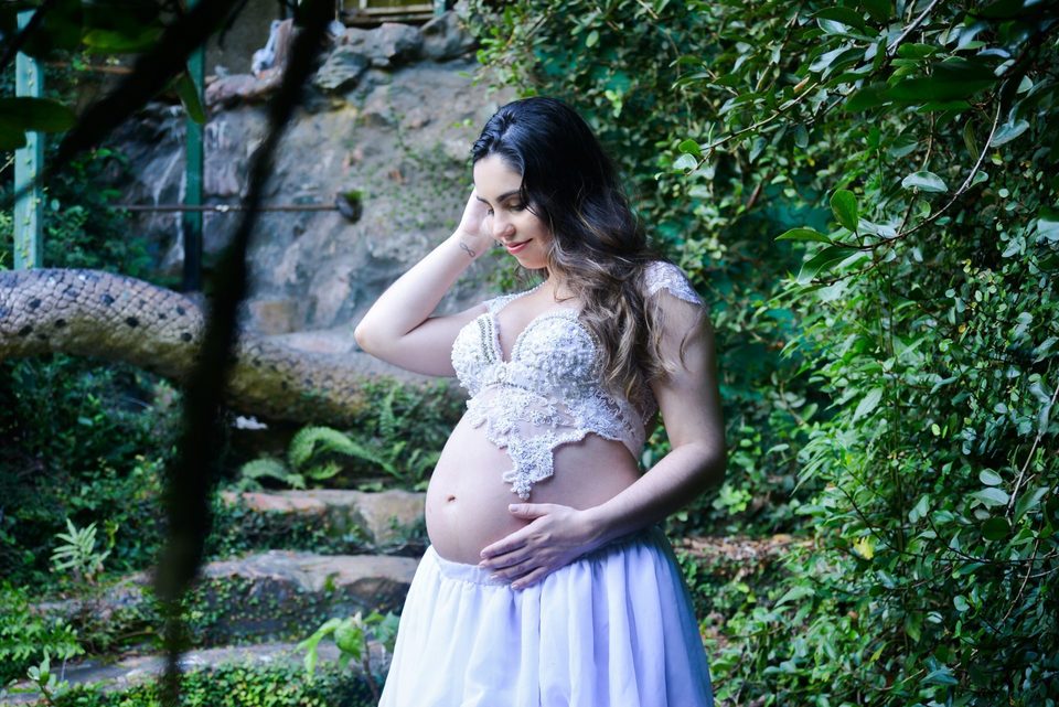 Talita Gestante - Ensaio externo em um Atelie...
