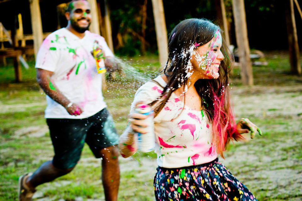 Ensaio das cores no Museu do Seringal - Manaus-AM - Lais e Marcelo